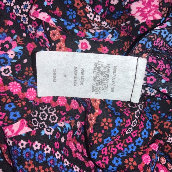 ROMEO + JULIET ROMPER Pink Black Paisley Strapless Shorts New NEW Medium M USA - Picture 4 of 12